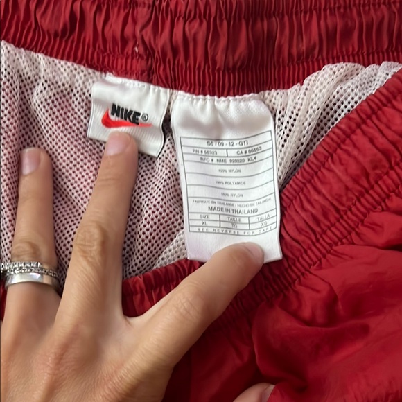 Nike Red Athletic Swim shorts Lightweight Elastic Waist - Picture 2 of 5